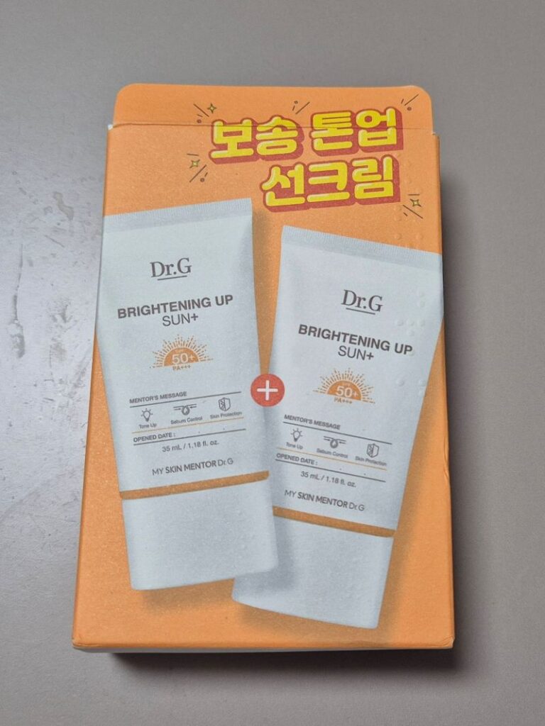 닥터지 브라이트닝 업 선 플러스 톤업 선크림 2개입 패키지