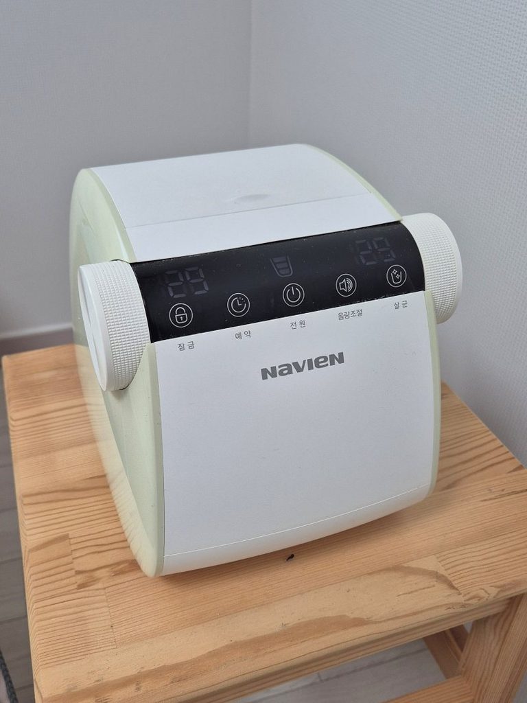 나비엔 온수매트 EQM511-SS 보일러 조작부 실사용 사진